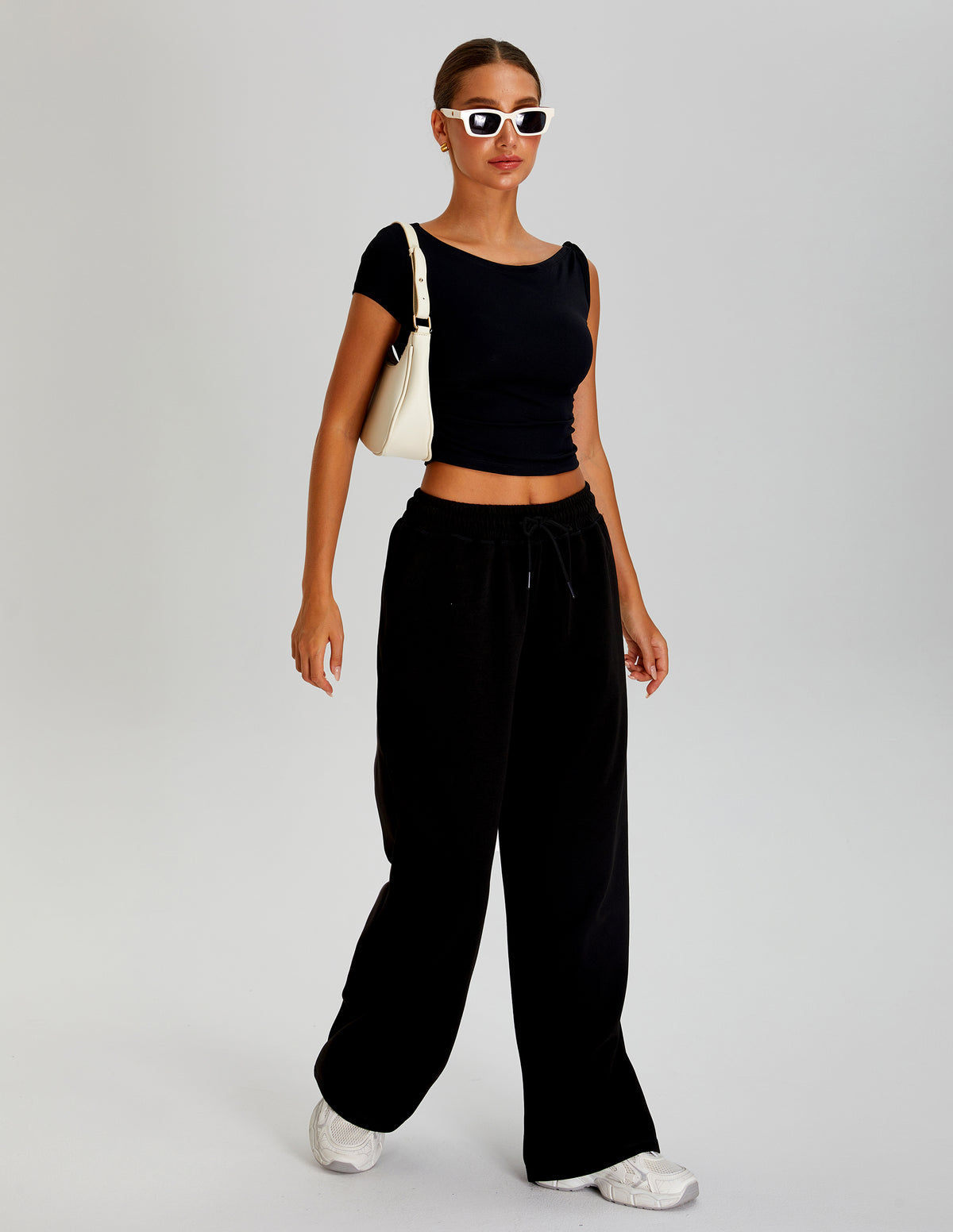 Premium Wide-Leg Sweatpants