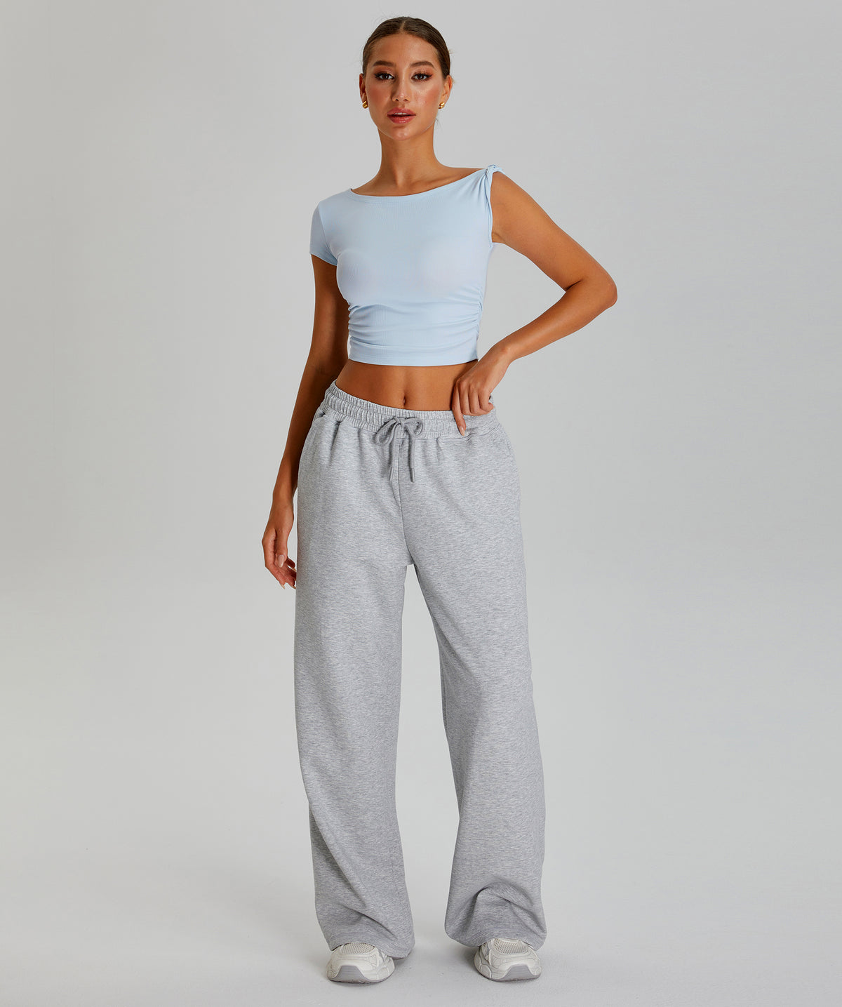 Premium  Wide-Leg Sweatpants