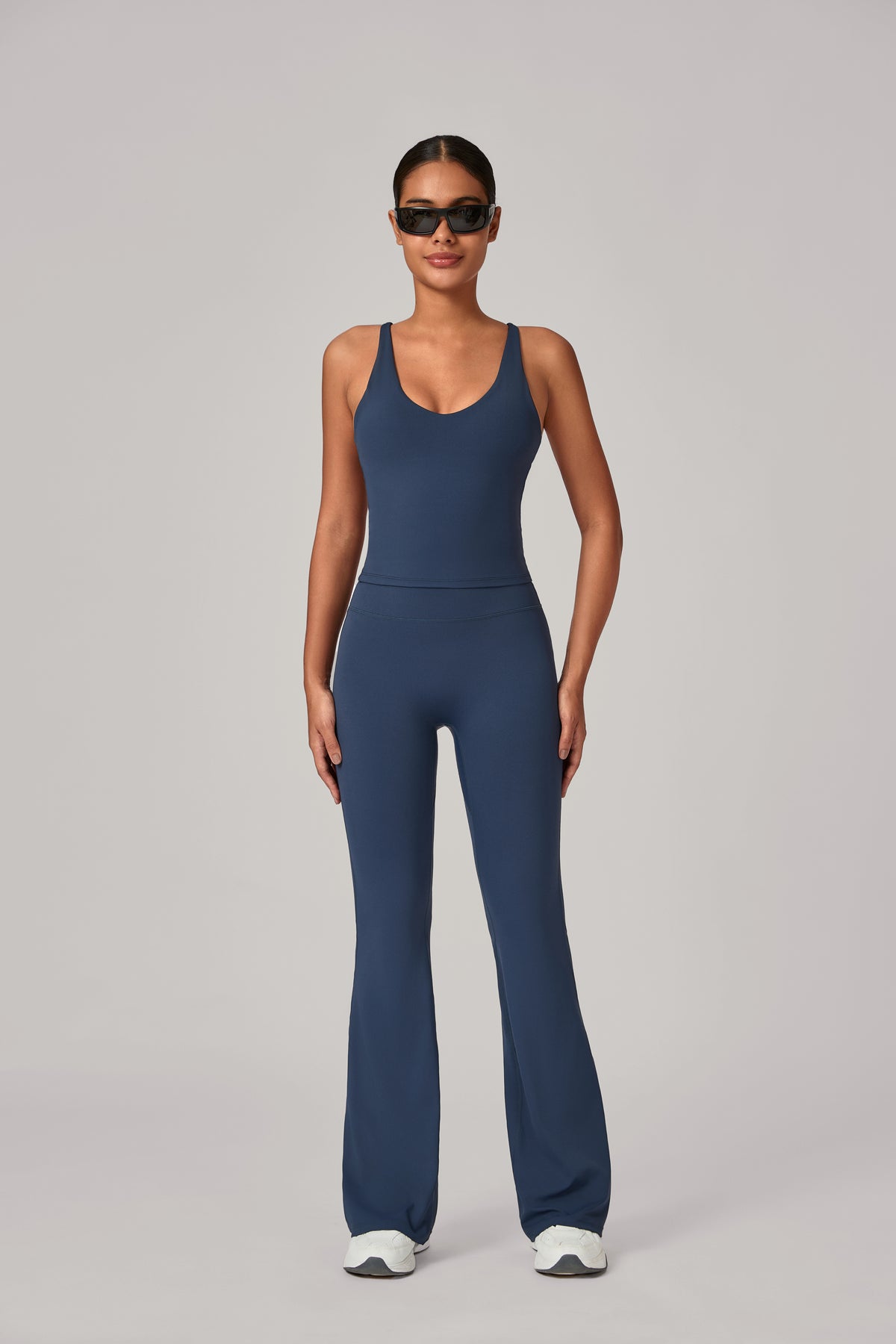 Top And Wide Leg Pants ( 2 pieces)